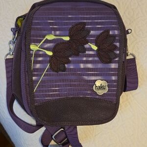 Haiku Plum Floral Crossbody Bag.
